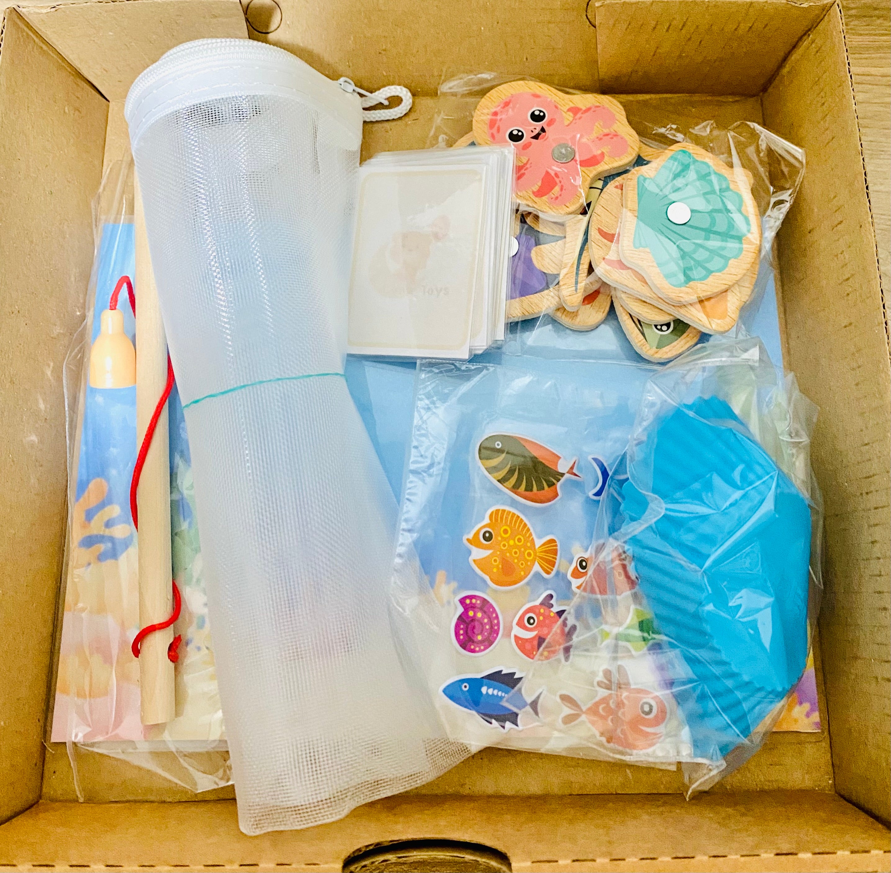 Juego interactivo sensorial: Vamos de pesca!