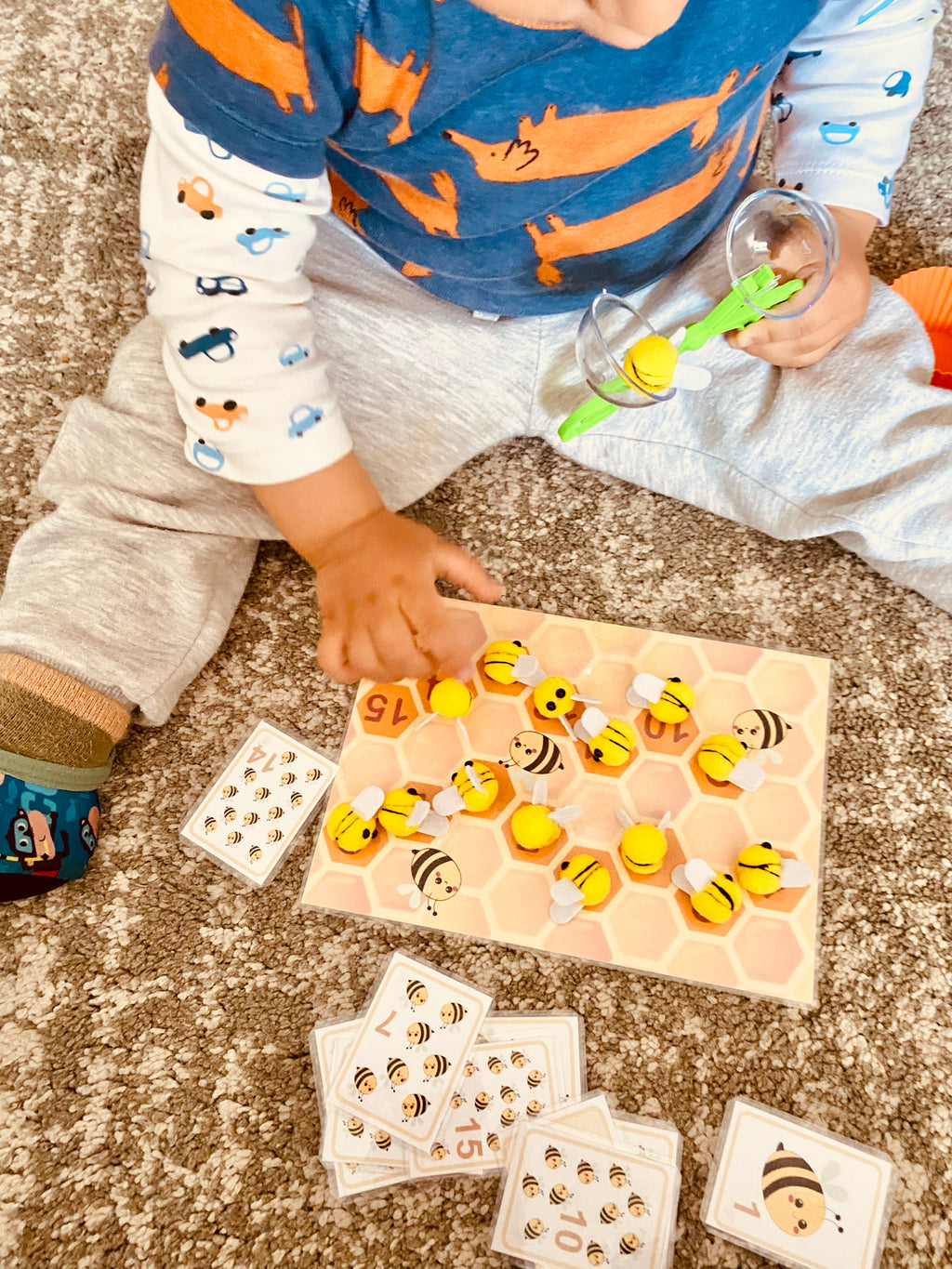 Juego sensorial: Atrapemos abejas!